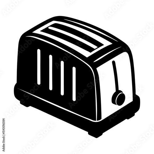 Toaster appliance kitchen breakfast bread toast maker cooking kitchenware item silhouette