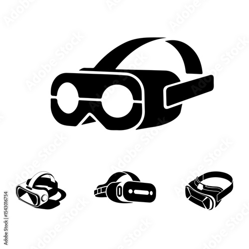 virtual reality vector icon illustration.