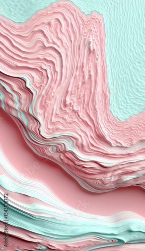 Abstract pastel wave patterns create a soothing and artistic composition perfect for backgrounds or creative projects.