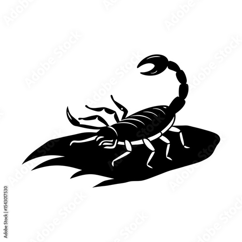 Vector art of scorpion illustration arachnid animal graphic design art silhouette
