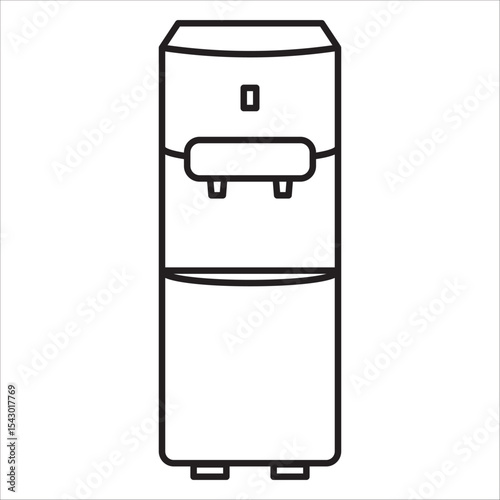 Dispenser icon outline vector
