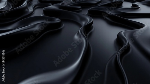 A photo featuring a series of elongated, dark lines that resemble a sleek.