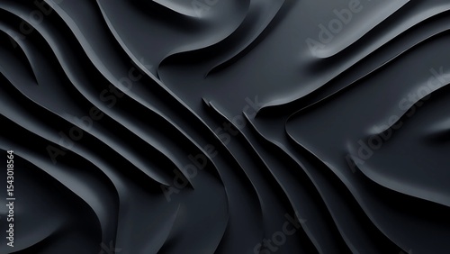 A photo featuring a series of elongated, dark lines that resemble a sleek.