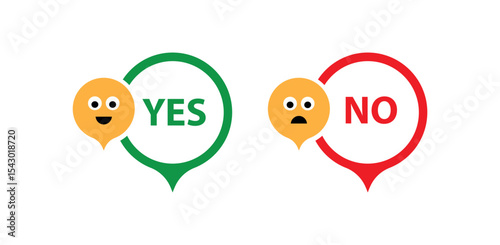 yes and no buttons	