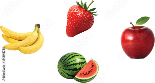 fruit, food, fresh, illustration, lemon, juicy, summer, healthy, background, organic, vector, vegetarian, dessert, vitamin, orange, berry, apple, banana, nutrition, diet, vegan, watermelon, sweet, car