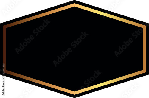 Blank label printed templates design black and gold. Promotional badge. Shopping labels. Brand sticker badge.
