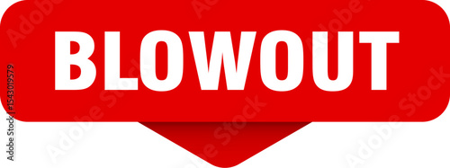 blowout sticker. blowout sign on transparent background