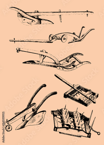 Rustic Celtic Engraving Style Illustrations from Northern Spain