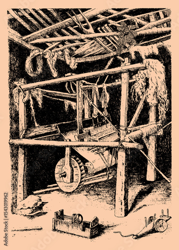 Rustic Celtic Engraving Style Illustrations from Northern Spain