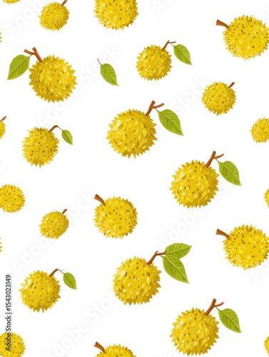 seamless pattern with fruits