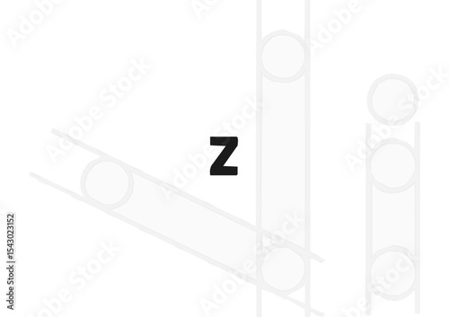 "Letter Z Typography Vector | Bold Alphabet Letter Design for Monogram and Logo