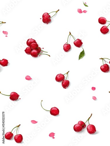 seamless pattern with fruits