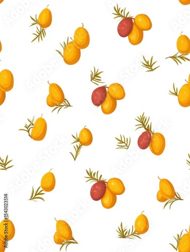 seamless pattern with fruits