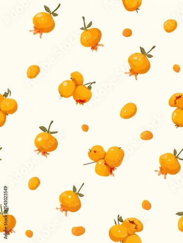 seamless pattern with fruits