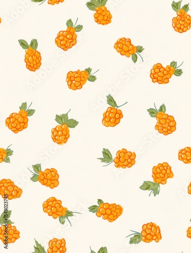 seamless pattern with fruits
