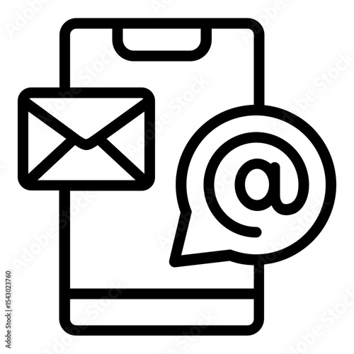 smartphone icon line