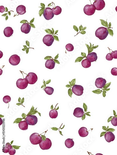 seamless pattern with fruits