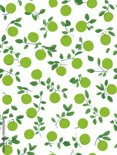 seamless pattern with fruits