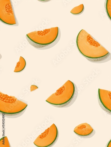seamless pattern with fruits