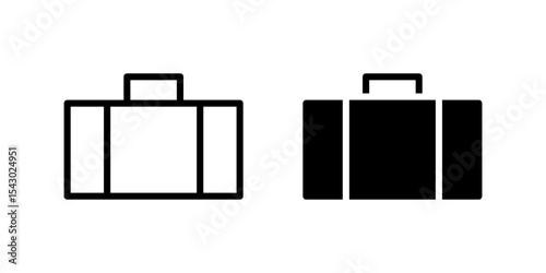Suitcase Icon Set suitable for travel themed designs.