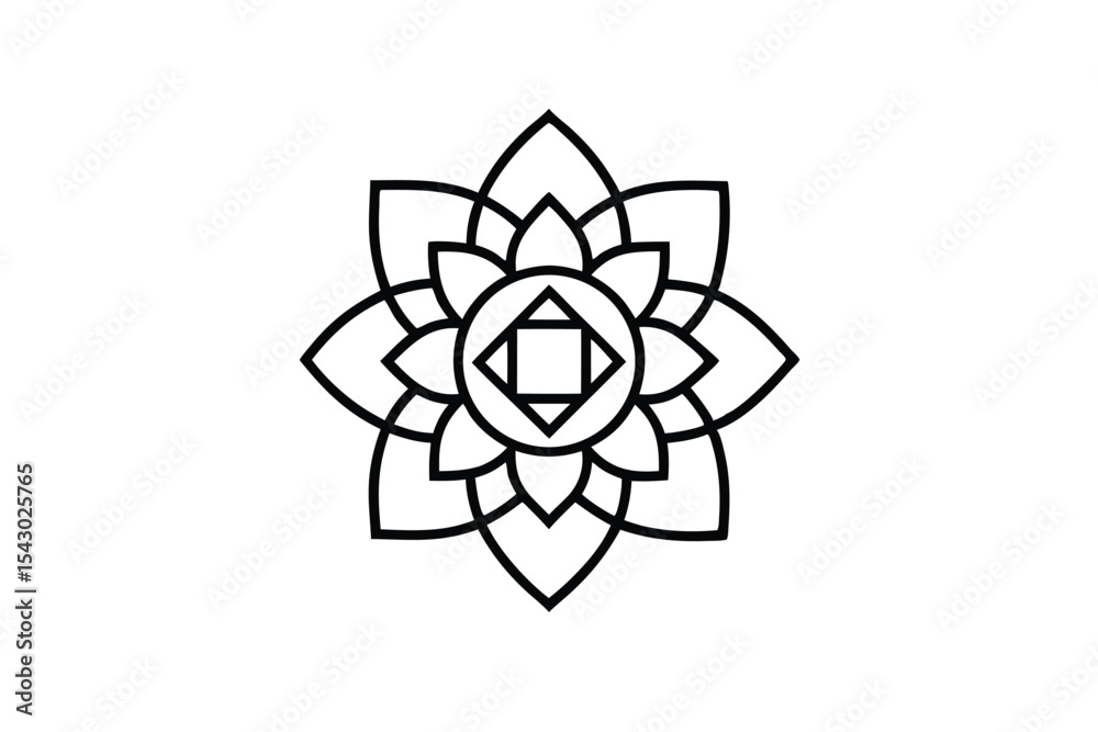 White Background Mandala Design Featuring a Russian Flag White Background Mandala Design Featuring a Russian Flag