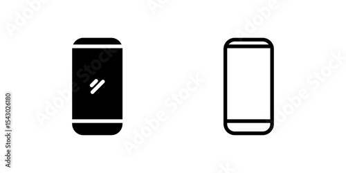A set of cellphone or mobile device icons, representing communication and technology.