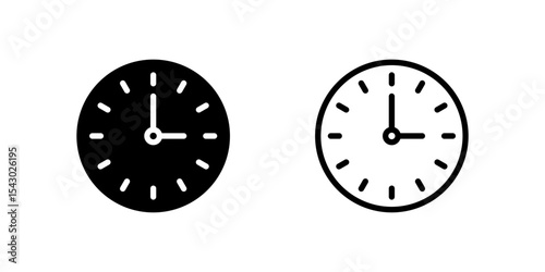 Clock icons, indicating time, time management, or the concept of duration.