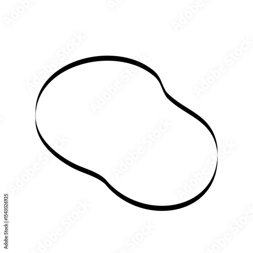手描きのあしらい_テキスト背景_線画｜Hand-drawn Decorative Elements_Text Background_Line Art