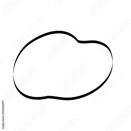 手描きのあしらい_テキスト背景_線画｜Hand-drawn Decorative Elements_Text Background_Line Art