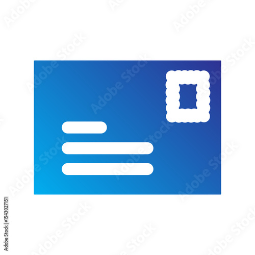 Postcard or letter icon representing traditional mail.