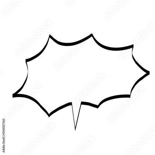 手描きの吹き出し_線画｜Hand-drawn Speech Bubbles_Line Art