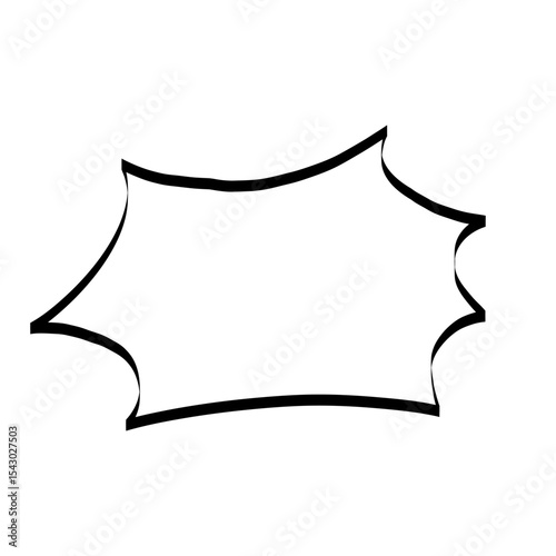 手描きのあしらい_テキスト背景_線画｜Hand-drawn Decorative Elements_Text Background_Line Art