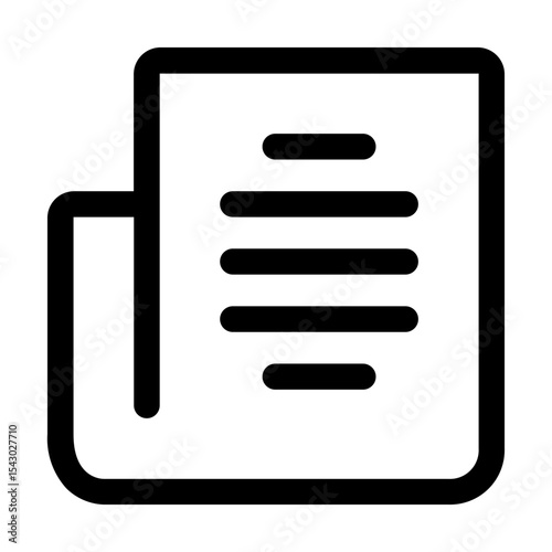 Folded Document indicating text document.
