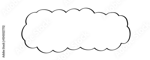 手描きのあしらい_テキスト背景_線画｜Hand-drawn Decorative Elements_Text Background_Line Art