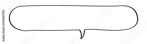 手描きの吹き出し_線画｜Hand-drawn Speech Bubbles_Line Art