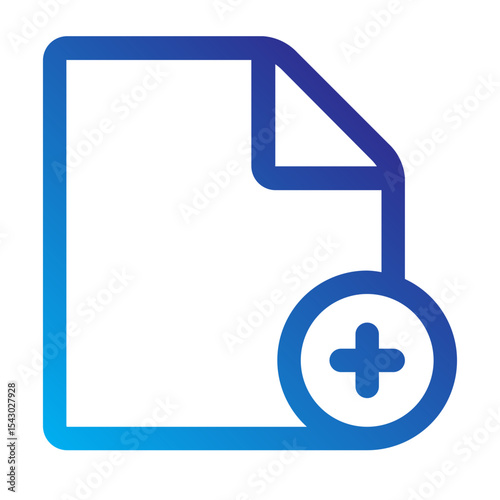 File icon with a plus sign indicating a new or added file.