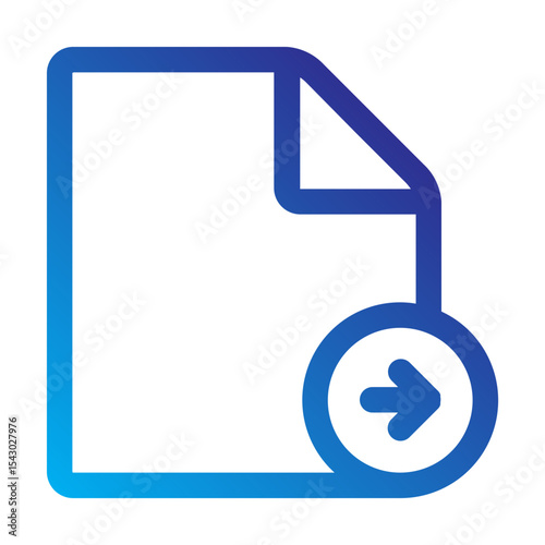 File with right arrow representing file sharing or export.