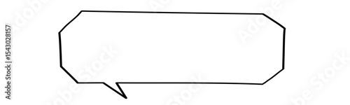 手描きの吹き出し_線画｜Hand-drawn Speech Bubbles_Line Art