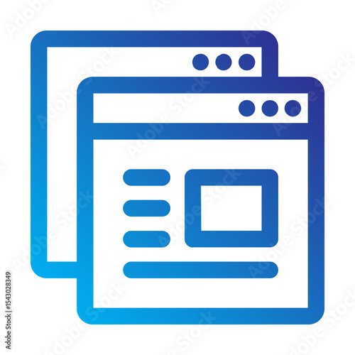 Multiple web windows representing tabs or multitasking.