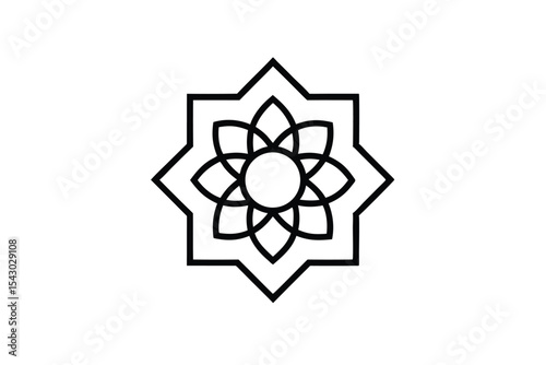 UAE Flag Mandala Design on White Background graphic