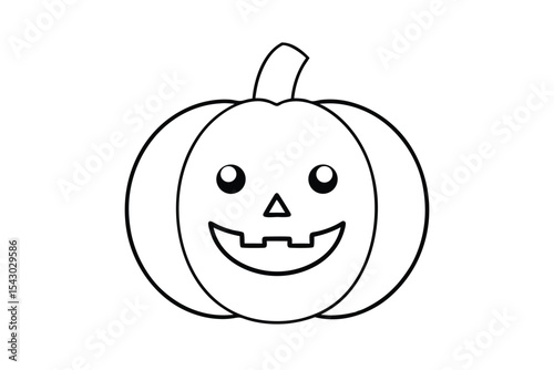 Cute Halloween Pumpkin Illustration for Holiday Designs charming