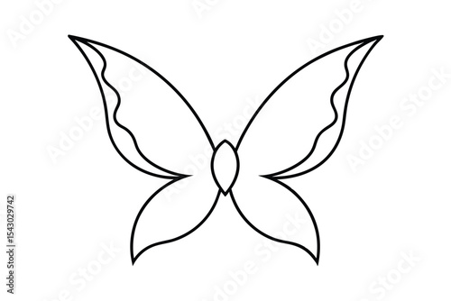 Fairy Costume Clipart Illustration on White Background single