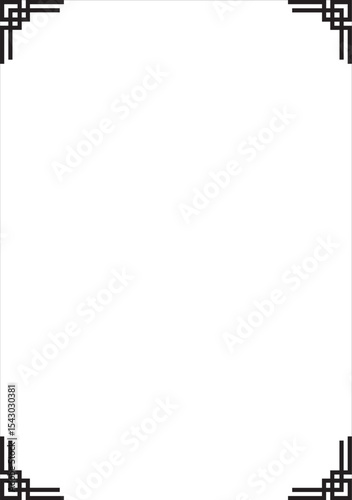 Vector illustration of a Corner Frame Template