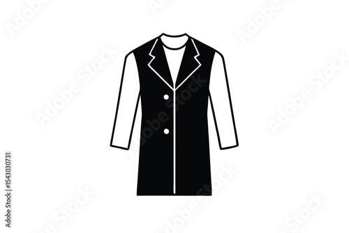 Clipart Illustration of a Doctor Costume on a White Background