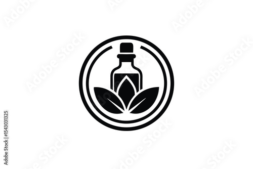 Essential Oils Wellness Logo Icon Design for Branding