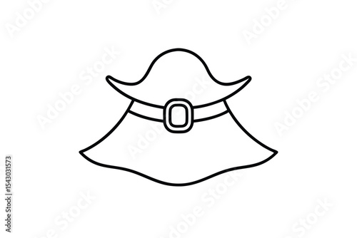 Cartoon Pirate Costume Clipart for Children single image