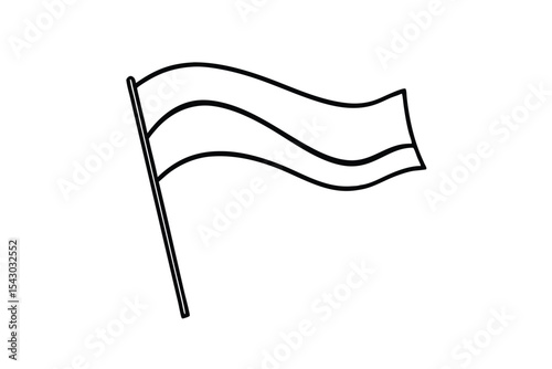 Spanish Flag on White Background Design Background Image