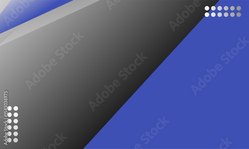 elegant black paper background design with blue ribbon