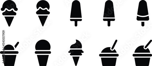 Collection of Twelve Black Palm Tree Silhouettes on a White Background Tropical Design