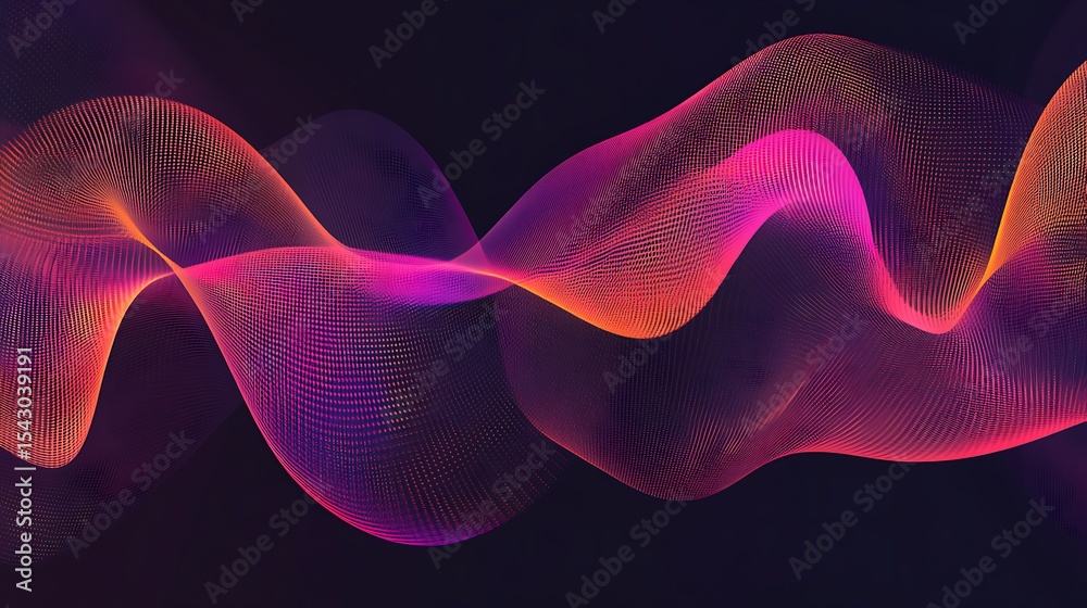 Fototapeta premium Abstract colorful flowing lines (16)